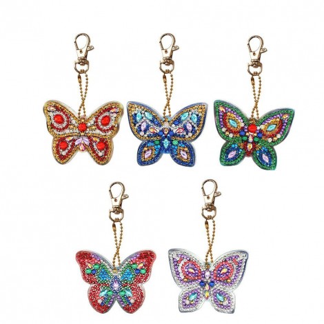 5pcs Butterfly Keychain