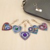 5pcs/set Love Heart Keychain