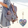 5pcs/set Love Heart Keychain