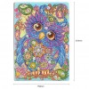 Owl Bird 50 Pages A5 Drawing Notebook