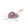 5pcs/set Love Heart Keychain