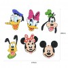 DIY Stickers - 6Pcs Mickey Mouse And Donald Duck