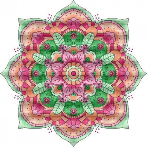 National Customs - 14CT Stamped Cross Stitch - 32x32cm