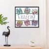 Welcome Sign - 14CT Stamped Cross Stitch - 21x18cm