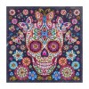 Flower Skull - Special Shaped Diamond - 25x25cm