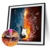 Cross Stitch Guitar - Full Diamond Painting - 30x30cm