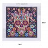 Flower Skull - Special Shaped Diamond - 25x25cm