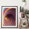 Stripe Vortex - Full Round Diamond - 30x40cm