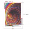 Stripe Vortex - Full Round Diamond - 30x40cm