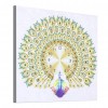 Peafowl Clock - Special Shaped Diamond - 35x35cm