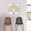 Peafowl Clock - Special Shaped Diamond - 35x35cm