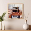 Sewing Machine  - Full Round Diamond - 30x30cm