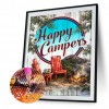 Camping - Full Round Diamond - 30*40cm