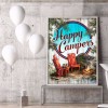 Camping - Full Round Diamond - 30*40cm