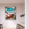 Camping - Full Round Diamond - 30*40cm