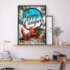 Camping - Full Round Diamond - 30*40cm