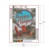 Camping - Full Round Diamond - 30*40cm