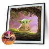 Cute Green Monster - Full Round Diamond - 30x30cm