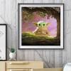 Cute Green Monster - Full Round Diamond - 30x30cm