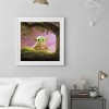 Cute Green Monster - Full Round Diamond - 30x30cm