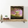 Cute Green Monster - Full Round Diamond - 30x30cm