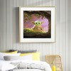 Cute Green Monster - Full Round Diamond - 30x30cm