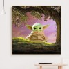 Cute Green Monster - Full Round Diamond - 30x30cm