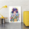 Illustration Girl - Full Round Diamond - 30x40cm