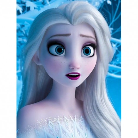 Princess Elsa - Full Round Diamond - 30x40cm