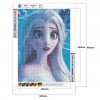 Princess Elsa - Full Round Diamond - 30x40cm
