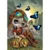 Cartoon Girl Doll - Full Round Diamond - 30x40cm
