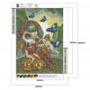 Cartoon Girl Doll - Full Round Diamond - 30x40cm