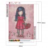 Red Girl - Full Round Diamond - 30x40cm