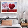 Love Valentine Day - Full Round Diamond - 30x40cm