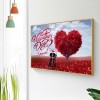 Love Valentine Day - Full Round Diamond - 30x40cm