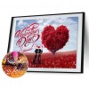 Love Valentine Day - Full Round Diamond - 30x40cm