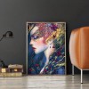 Peafowl Women - Full Round Diamond - 40x50cm