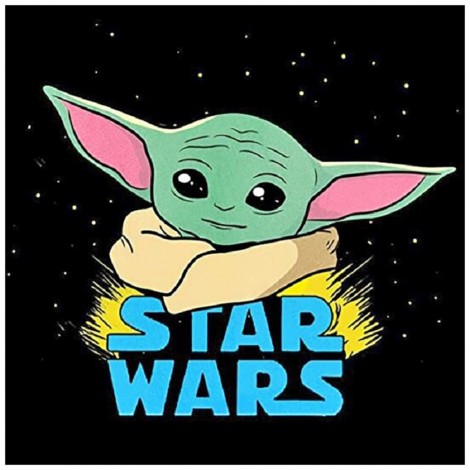 Yoda-Round Diamond-30x30CM
