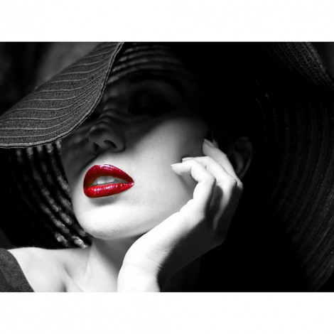 Sexy Beauty Diamond Full Round Drill Mosaic Wall Art Picture of Rhinestone
