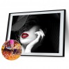 Sexy Beauty Diamond Full Round Drill Mosaic Wall Art Picture of Rhinestone