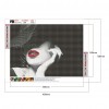 Sexy Beauty Diamond Full Round Drill Mosaic Wall Art Picture of Rhinestone