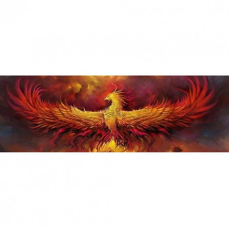 Fire Bird - Full Round Diamond Painting - 80x30cm