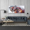 Colorful Skin Horses - Full Round Diamond - 80x40cm