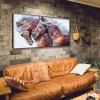 Colorful Skin Horses - Full Round Diamond - 80x40cm