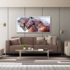 Colorful Skin Horses - Full Round Diamond - 80x40cm