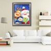 Santa Claus - Full Round Diamond - 30x40cm
