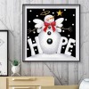 Christmas Snowman - Full Round Diamond - 30x30cm