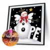 Christmas Snowman - Full Round Diamond - 30x30cm