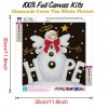 Christmas Snowman - Full Round Diamond - 30x30cm