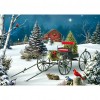 Christmas Carriage - Full Round Diamond - 30x40cm